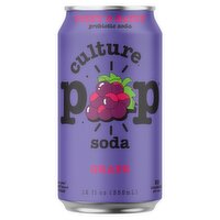 Culture Pop Grape Soda, 12 fl oz