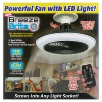 Breeze Brite Powerful Fan with LED Light!