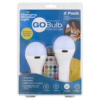 Go Bulb RGB Color Changing Wireless LED Light, 2 count, 2 Each