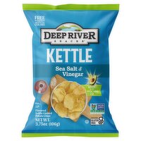 Deep River Snacks Sea Salt & Vinegar Flavored Kettle Cooked Potato Chips, 3.75 oz