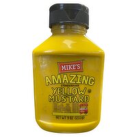 Mike's Amazing Stoneground Yellow Mustard, 9 oz, 9 Ounce