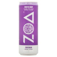 ZOA Zero Sugar Frosted Grape Energy Drink, 12 fl oz