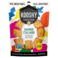 Kooshy Mambo Italiano Sourdough Bread, Sea Salt, Garlic, Basil, Parmesan Croutons, 5 oz