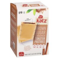 Katz Gluten Free Brown Sugar Cinnamon Toaster Pastries, 4 count, 8.0 oz, 8 Ounce