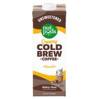 nutpods Unsweetened Creamy Classic Dairy-Free Cold Brew Coffee Beverage, 32 fl oz