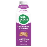 nutpods® Unsweetened Cinnamon Churro Coffee Creamer, dairy-free