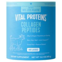 Vital Proteins Unflavored Collagen Peptides Dietary Supplement, 14.3 oz, 14.3 Ounce