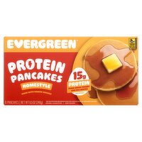 Evergreen Homestyle Protein Pancakes, 6 count, 8.5 oz