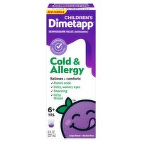 Dimetapp Children's Cold & Allergy Grape Flavor Liquid, 6+ Yrs, 8 fl oz, 8 Fluid ounce