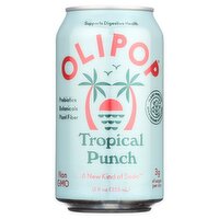 Olipop Tropical Punch Soda, 12 fl oz, 12 Fluid ounce