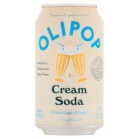 Olipop Cream Soda, 355 ml