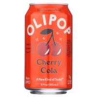 Olipop Cherry Cola Soda, 12 fl oz