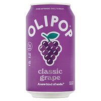 Olipop Classic Grape Soda, 12 fl oz