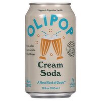 Olipop Cream Soda, 12 fl oz