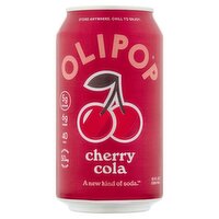 Olipop Cherry Cola Soda, 12 fl oz