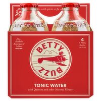 Betty Buzz Tonic Water, 9 fl oz, 4 count