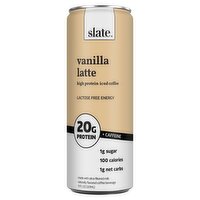 Slate Vanilla Latte High Protein Iced Coffee, 11 fl oz