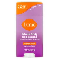 Lume Smooth Solid Lavender Sage Whole Body Deodorant, 2.6 oz