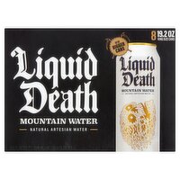 Liquid Death Mountain Water, 19.2 fl oz, 8 count