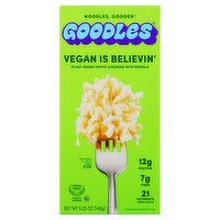 Goodles Vegan is Believin' Plant-Based White Cheddar with Spirals, 5.25 oz