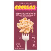 Goodles Bling Bling Bac'n Sweet & Peppery Bacon Flavored Cheddar Mac, 6 oz