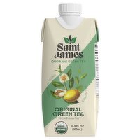 Saint James Original Organic Brewed Green Tea, 16.9 fl oz