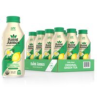 Saint James Original Flavored Organic Brewed Green Tea, 16 fl oz
