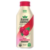 Saint James Red Raspberry Flavored Organic Brewed Black Tea, 16 fl oz