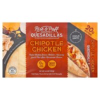 Rise & Puff Gourmet Chipotle Chicken Quesadillas, 4.3 oz