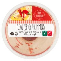 Holy Hummus Real Spicy Hummus with Red Chili Peppers (Red Schug), 10 oz