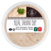 Holy Tahini Real Tahini Dip with Ethiopian Stone Ground Sesame Seeds, 6 oz