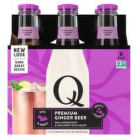 Q Mixers Premium Ginger Beer, 6.7 fl oz, 6 count