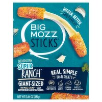 Big Mozz Super Ranch Mozzarella Sticks, 13.44 oz, 13.44 Ounce
