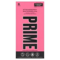 Prime Strawberry Watermelon Hydration+Sticks Electrolyte Drink Mix, 0.32 oz, 6 count