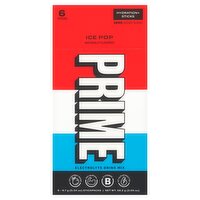 Prime Ice Pop Hydration+ Sticks Electrolyte Drink Mix, 0.34 oz, 6 count, 2.05 Ounce