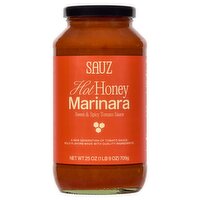 Sauz Hot Honey Marinara Sweet & Spicy Tomato Sauce, 25 oz
