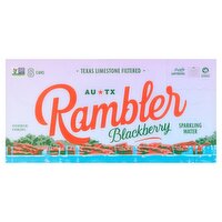 Rambler Blackberry Sparkling Water, 12 fl oz, 8 count