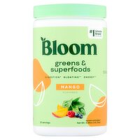 Bloom Mango Greens & Superfoods Dietary Supplement, 4.99 oz