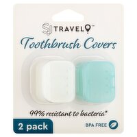 SJ Travel Toothbrush Covers, 2 count