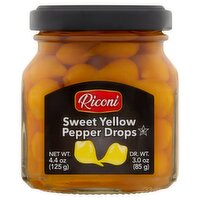 Riconi Sweet Yellow Pepper Drops, 4.4 oz