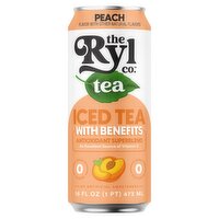 The Ryl Co. Zero Sugar Peach Tea, 16.0 fl oz