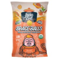 LesserEvil Space Balls Real Organic Cheddar Light + Fluffy Corn Puffs, 7 oz