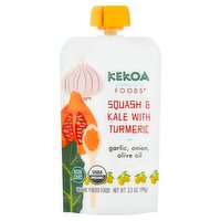 Kekoa Foods Squash & Kale with Turmeric Organic Pureed Food, 3.5 oz