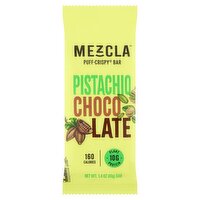 Mezcla Pistachio Chocolate Puff-Crispy Bar, 1.4 oz