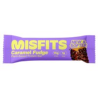 Misfits Caramel Fudge Flavored Plant-Based Protein Bar, 1.8 oz