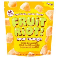 Fruit Riot! Sour Mango Candy, 8 oz, 8 Ounce