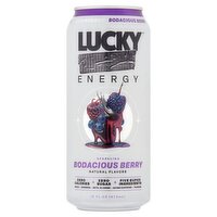 Lucky Bodacious Berry Sparkling Energy Drink, 16 fl oz