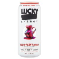 Lucky Red Ryder Punch Sparkling Energy Drink, 16 fl oz