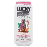 Lucky Tropical Thrill Sparkling Energy Drink, 16 fl oz