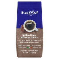 Caffè Borbone Italian Roast Medium Dark Arabica & Robusta Ground Coffee, 10 oz